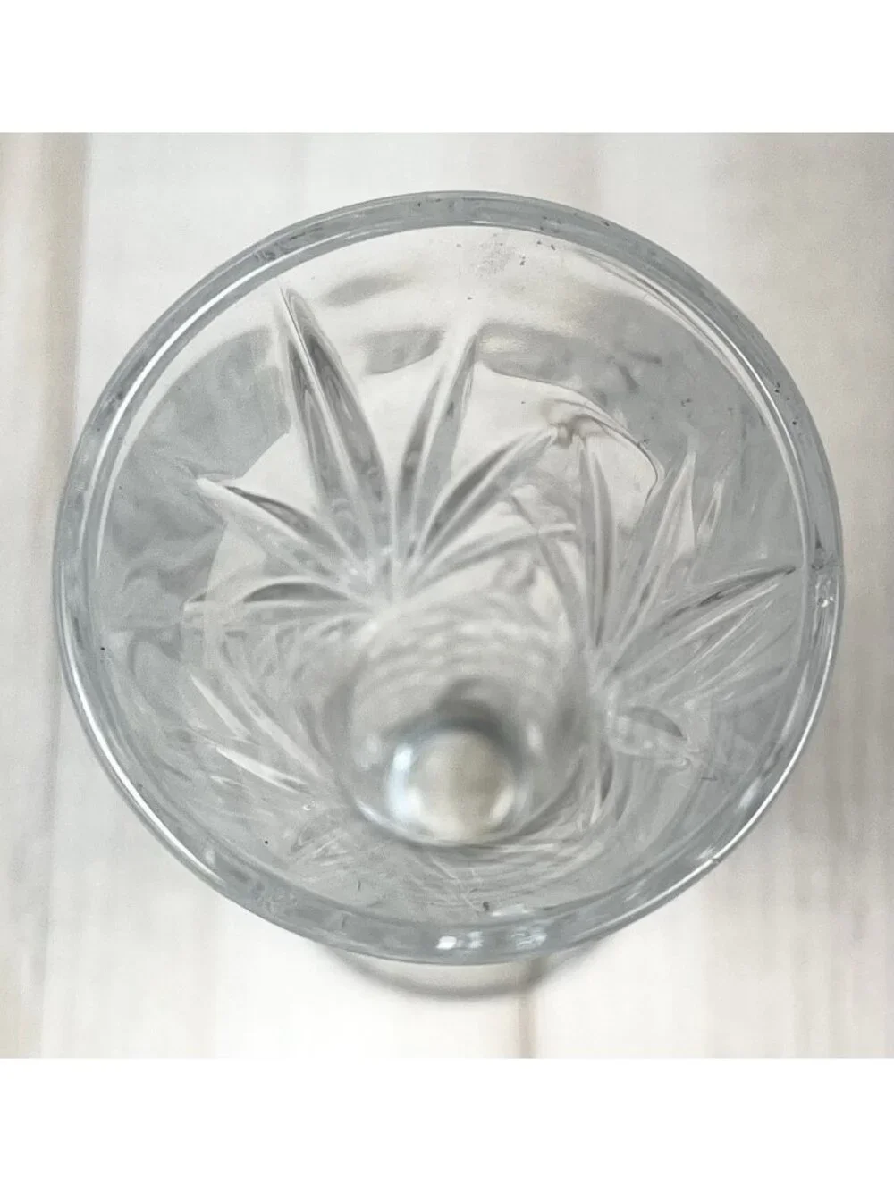 Cristal d'Arques Fontenay French 24% Lead Crystal Clear Cut Glass Bud Vase 6